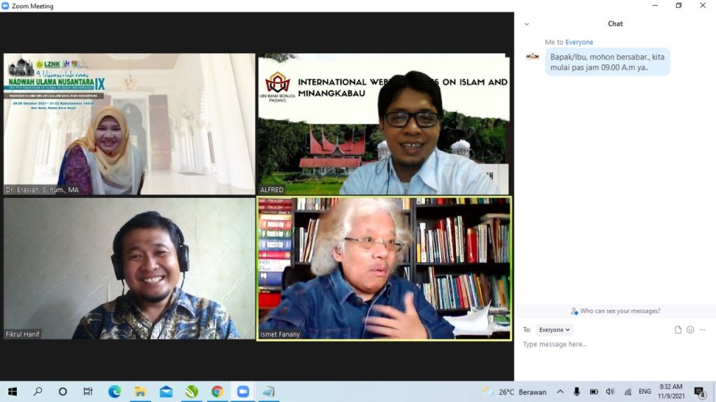International Webinar Series on Islam and Minangkabau